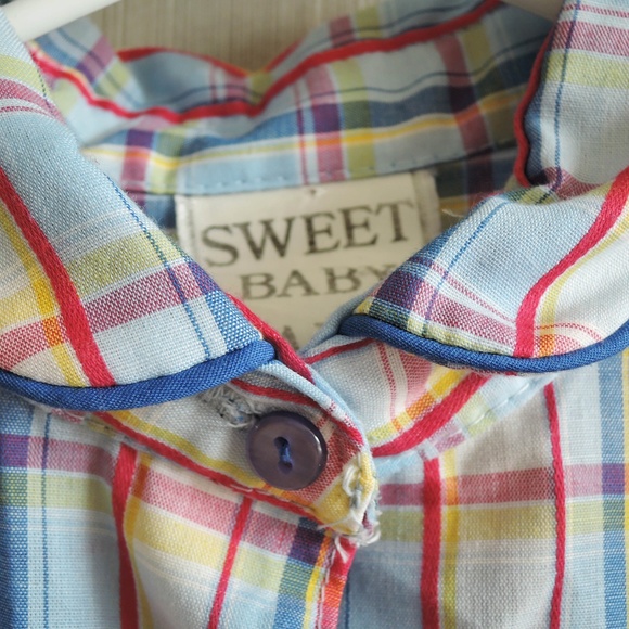 Cute vintage checked blouse by Sweet Baby Jane - Picture 3 of 5